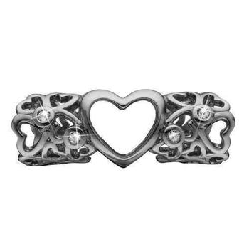 Christina Collect 925 sterling silver Forever & Ever black rhodium plated wide charm